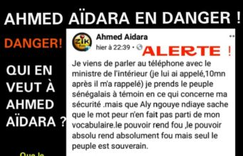 AHMED AÏDARA EN DANGER !