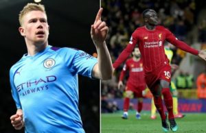 Meilleur joueur de premier league: De Bruyne sacré devant Mané