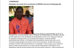 Rewmi: déclaration de soutien à Idrissa Seck