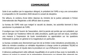 L’UMS sur l’affaire Téliko: « c’est notre association qui est en danger »