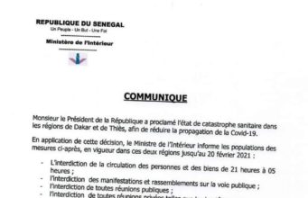 État d’urgence: les restrictions en vigueur au moins jusqu’au 20 février