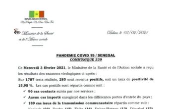 Coronavirus: 7 nouveaux décès enregistrés
