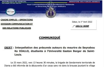 Meurtre de l’étudiante S.K.Diallo: les auteurs déférés