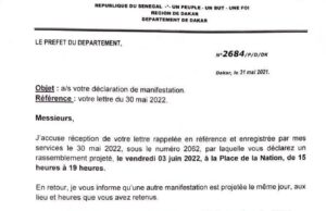 Le préfet annule la manifestation de Yaw